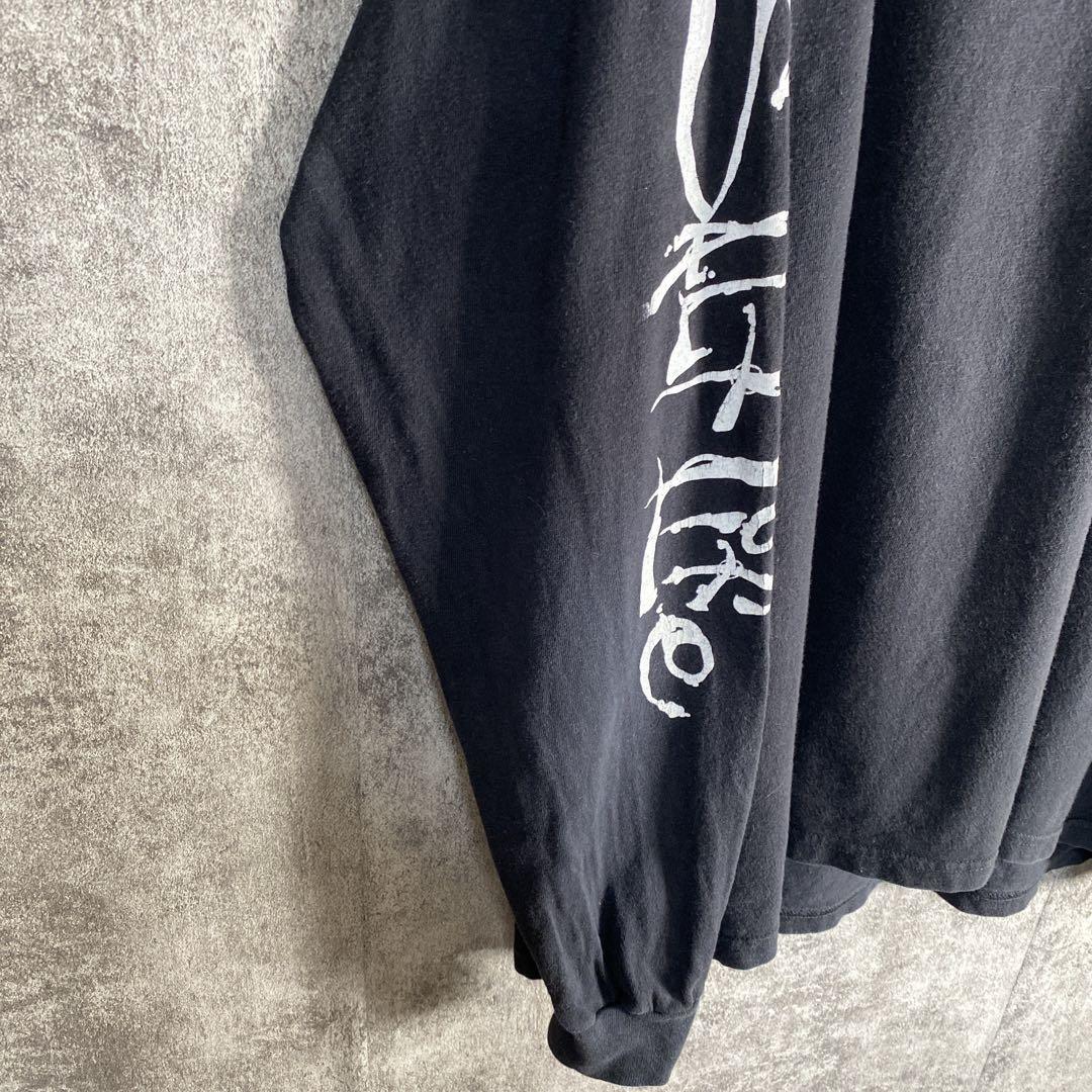 Salt Life バックプリント 激レア 魚骸骨アート 袖ロゴ L相当 黒