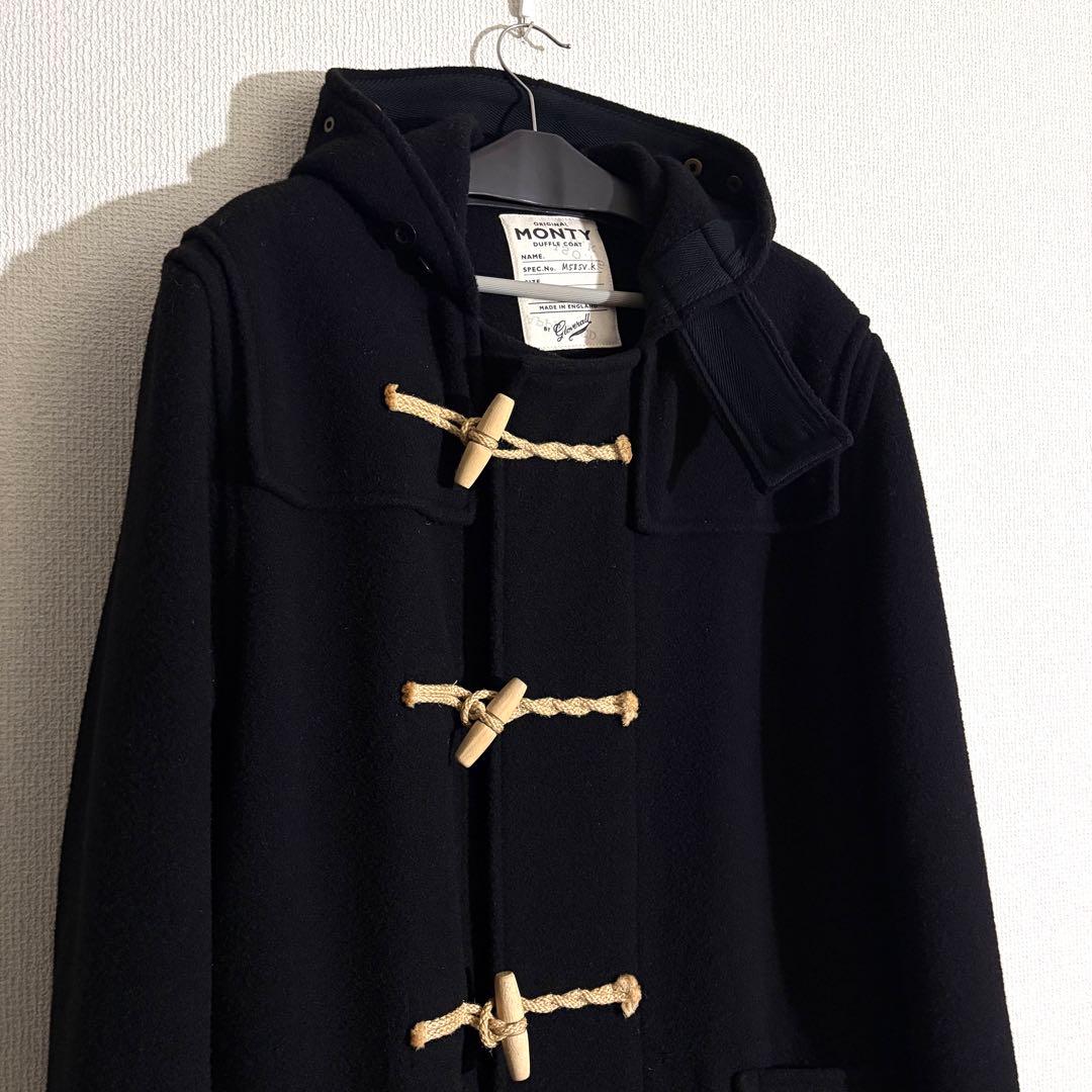 【美品】グローバーオール モンティ ロングダッフルコート ウール ブラック M