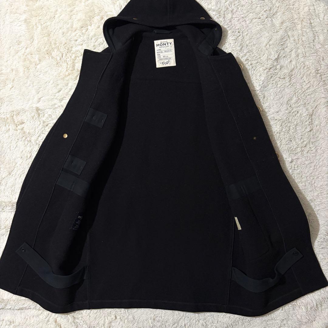 【美品】グローバーオール モンティ ロングダッフルコート ウール ブラック M
