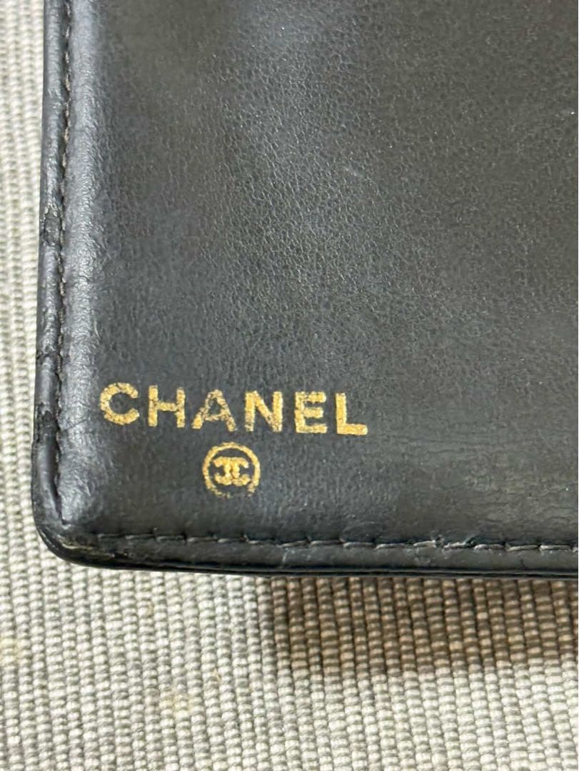 週末限定価額シャネルCHANEL ココマーク 財布 キャビアスキンブラックがま口