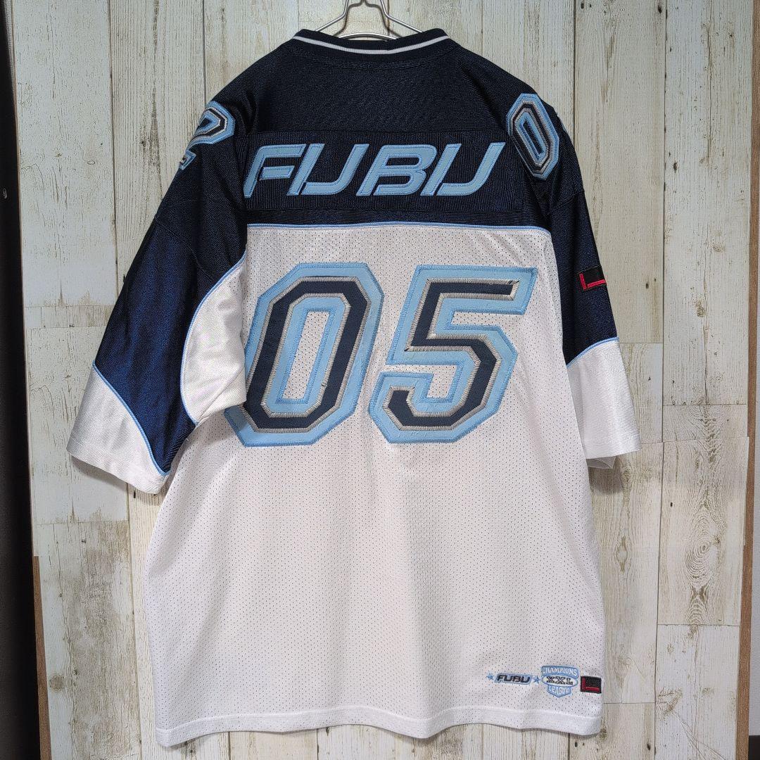 希少 FUBU フブ ゲームシャツ フットボール HIP HOP XL