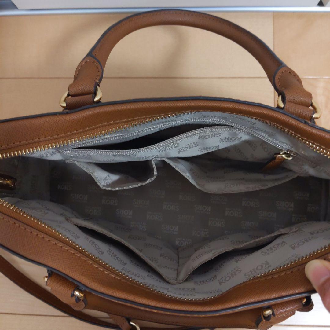 MICHAEL KORS 2way キャメルボストンバッグ ほぼ新品