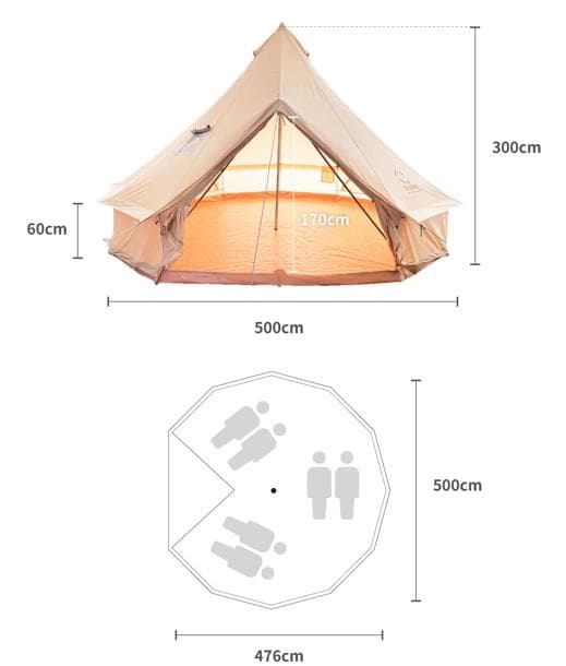 さ*ん様 S'more スモア ベルテント Bello 500 マット グランド