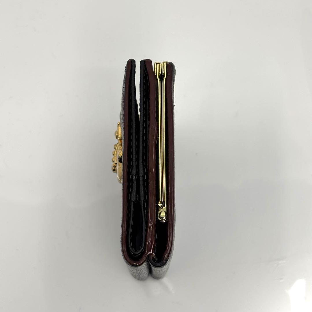 ヴィヴィアンウエストウッド 二つ折り財布 がま口 オーブロゴ レザー