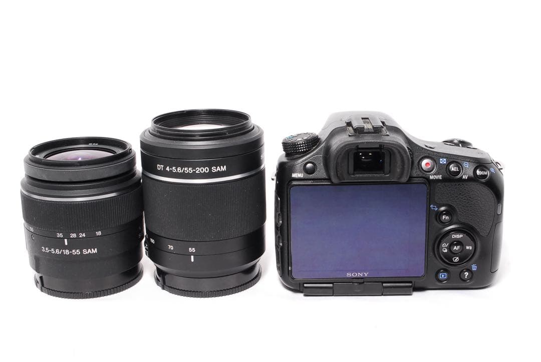 ◆すぐ使える◆SONY α57◆一眼レフカメラ◆スマホ転送◆初心者に◆Wレンズ◆