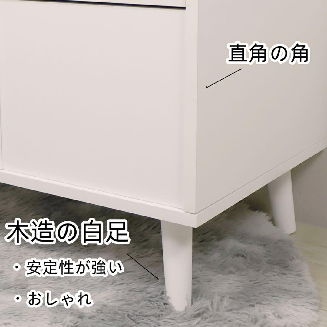北欧風 化粧台 幅60cm LEDミラー 化粧テーブル 組み立て式小さい化粧台