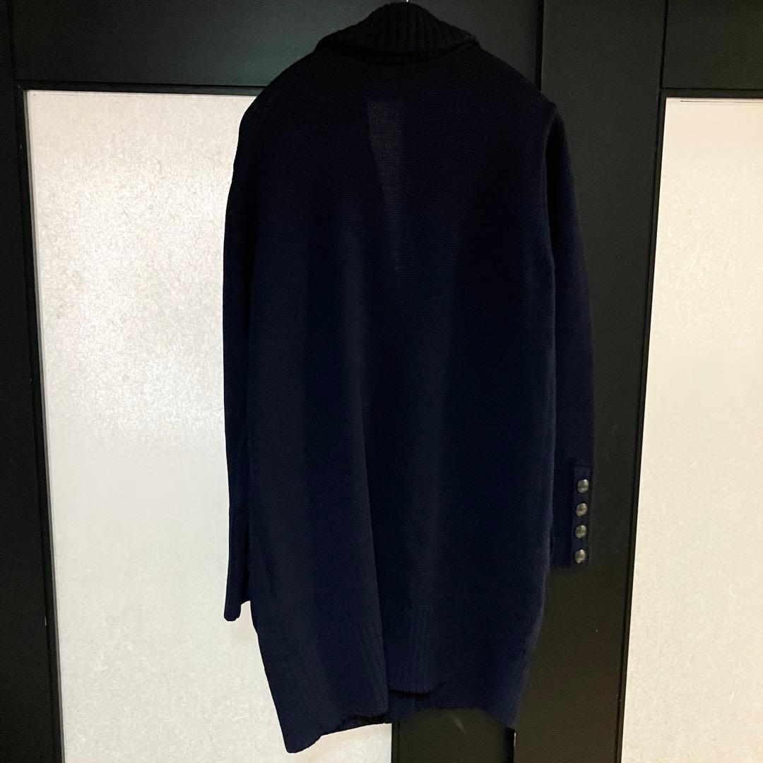 【美品】BURBERRY LONDONウール100％ ショールカラーカーディガン