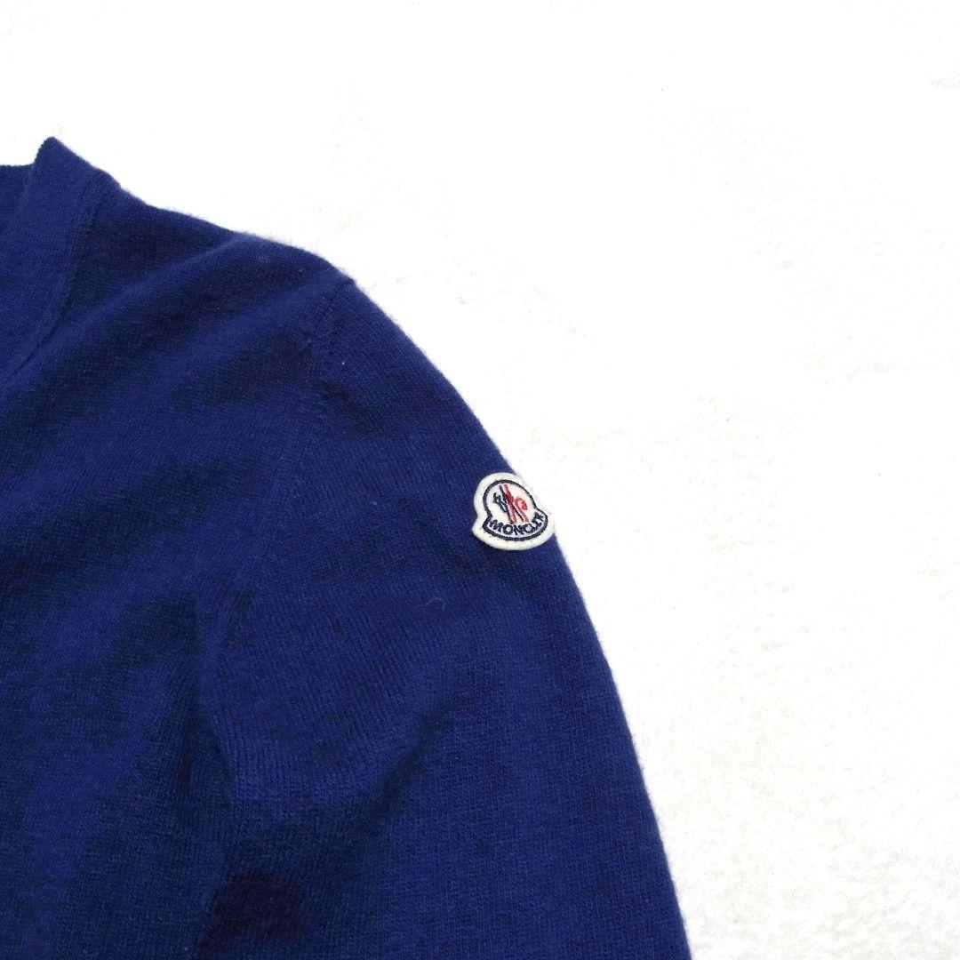MONCLER モンクレール フリル ニット カーディガン M ブルー