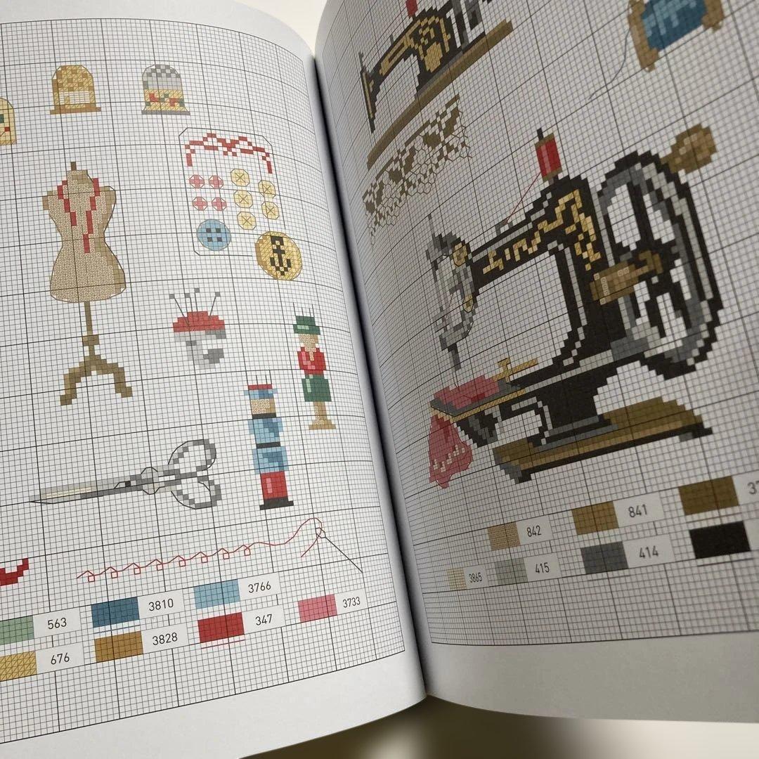 point de croix retro　クロスステッチ　洋書　ヴェロニク　サモ