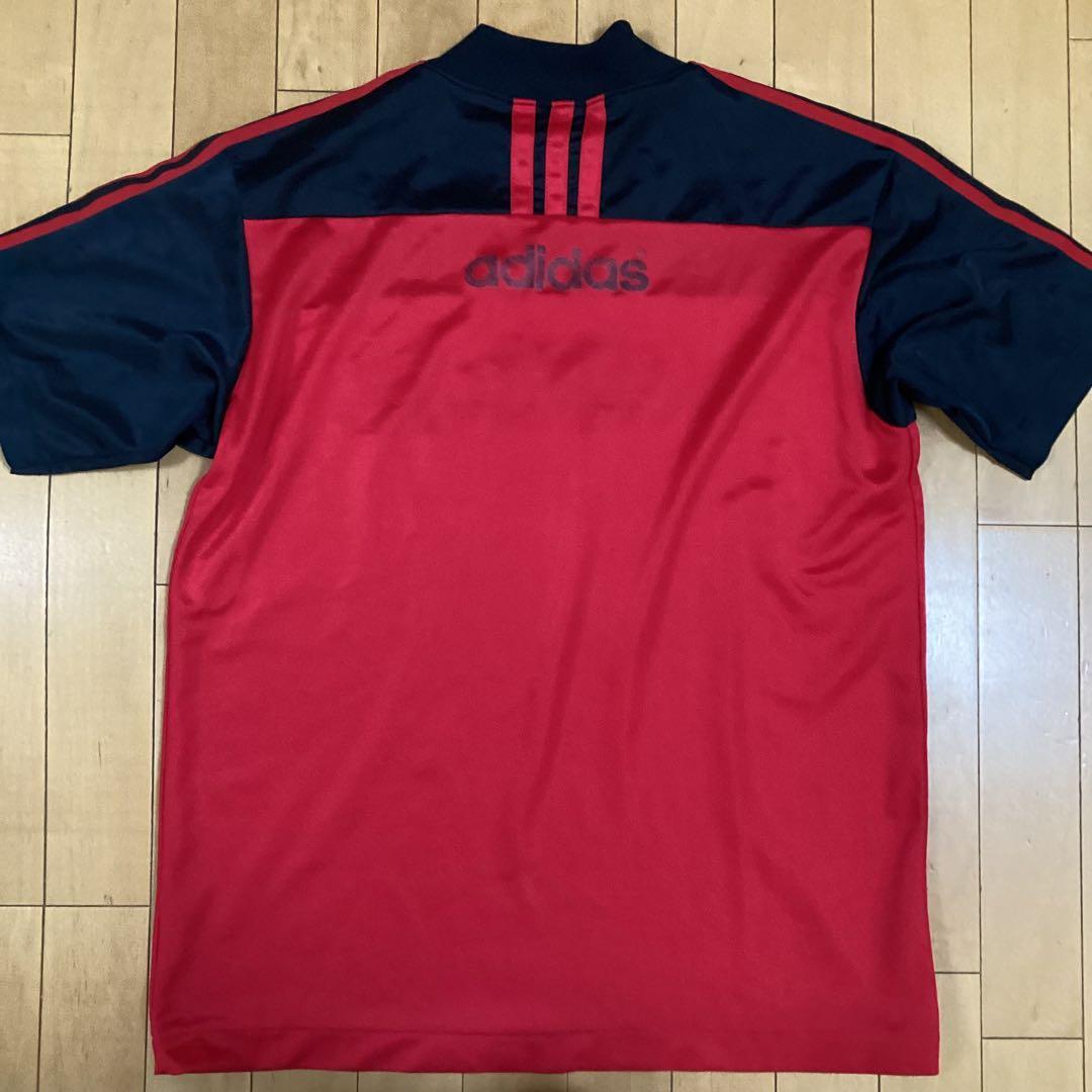 デサント製 オールドアディダス adidas ユニフォーム Tシャツ 半袖 XO