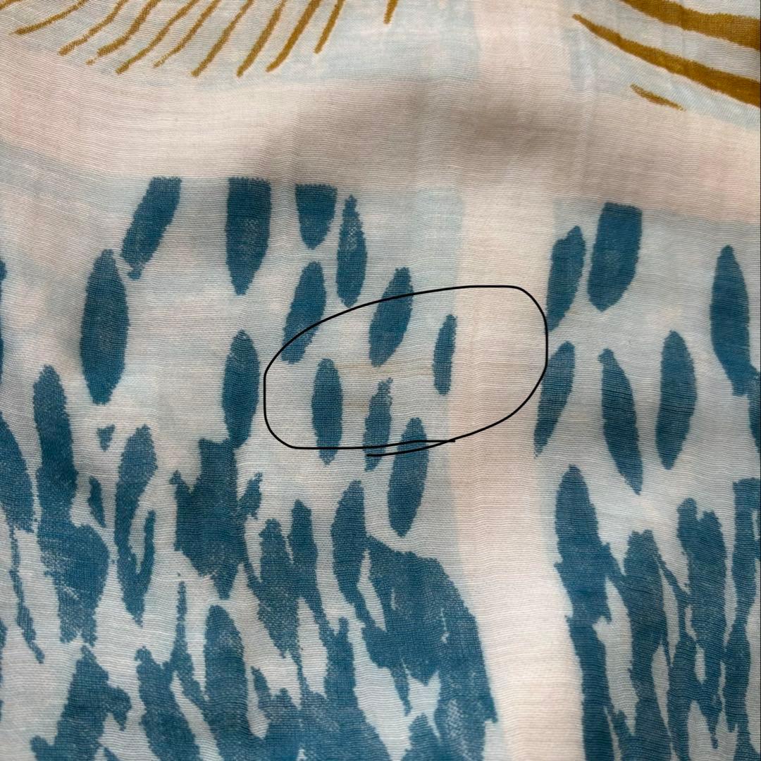 イヌイトゥーシュ 大判ストール コットン シルク 総柄 春夏