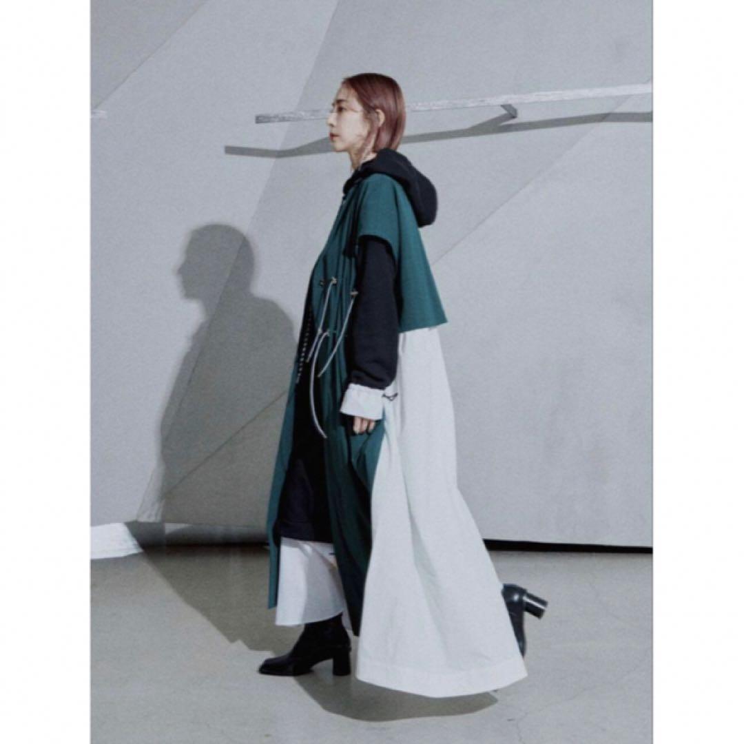 【美品】UN3D．ドローストリングコート DRAWSTRING CT 春夏