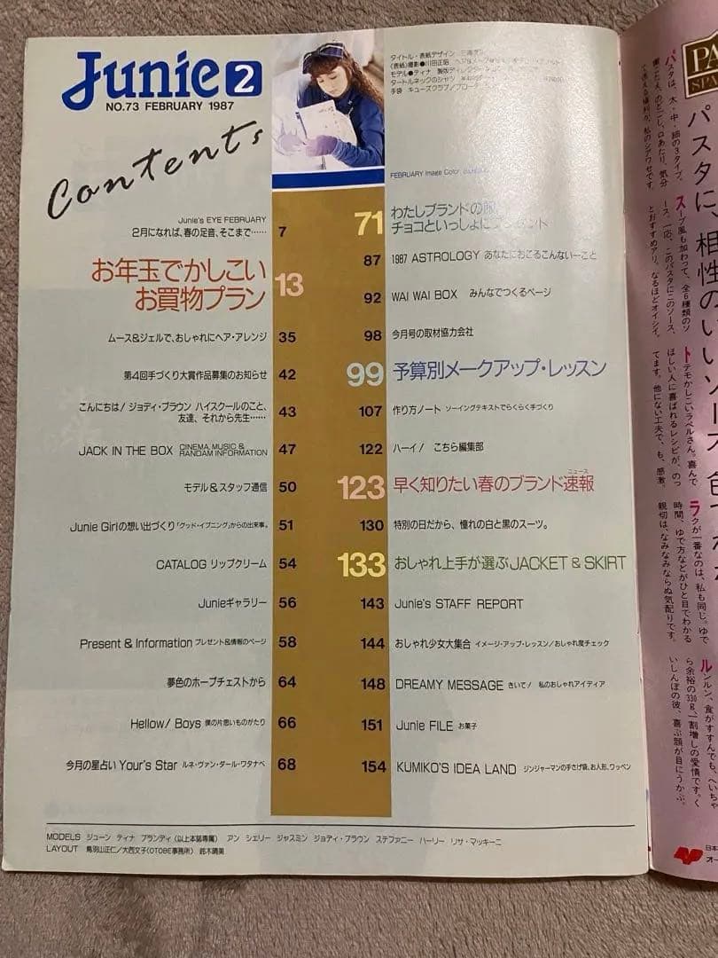 Junie 1987年2月号