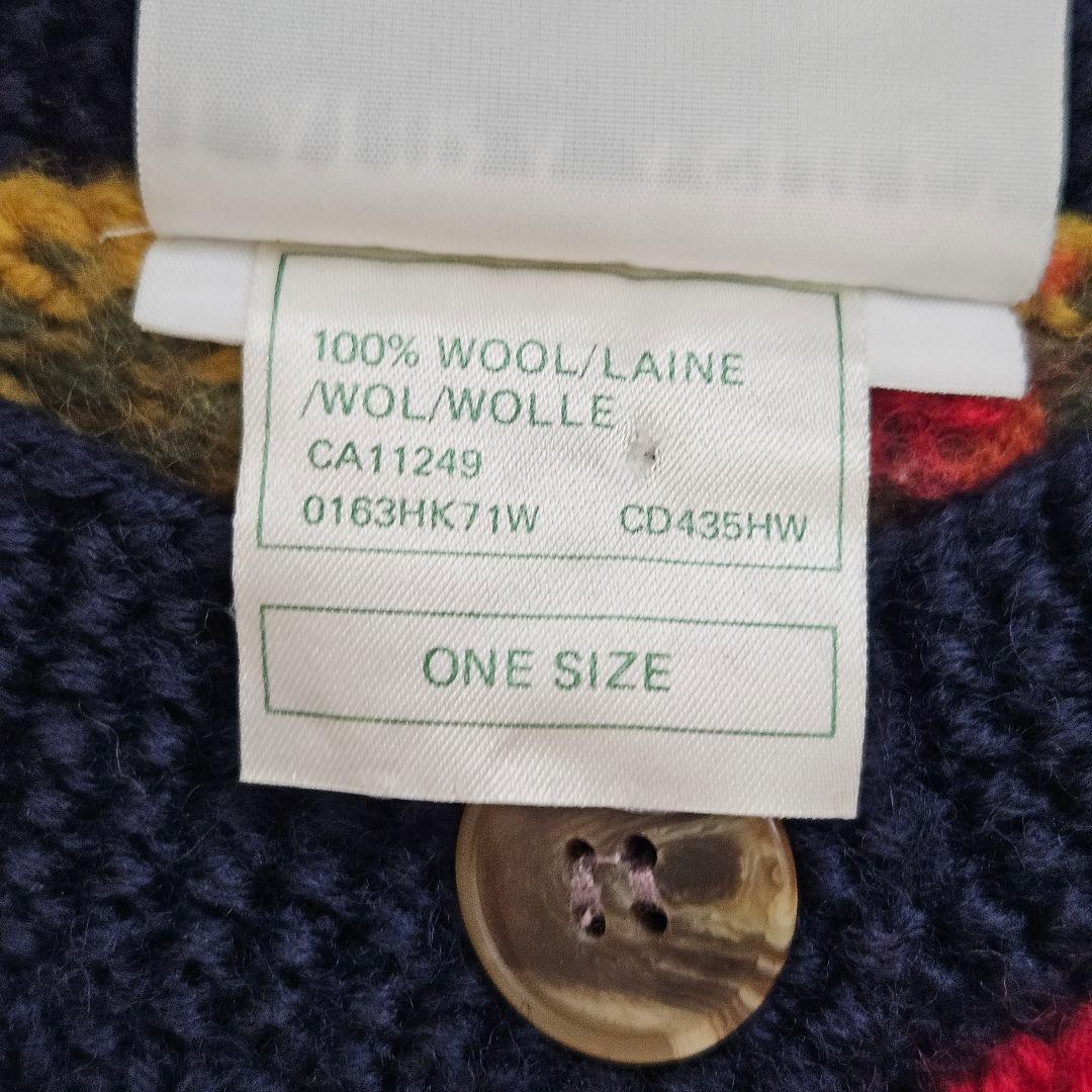 Laura Ashley ヴィンテージ ニット 花柄 ロングカーディガン 古着