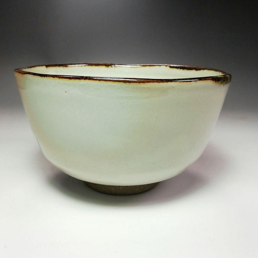 Ｓ３６３　茶碗　『乾山写　菖蒲紋茶碗』『大石督幸作』『京焼』共箱　抹茶碗　茶道具