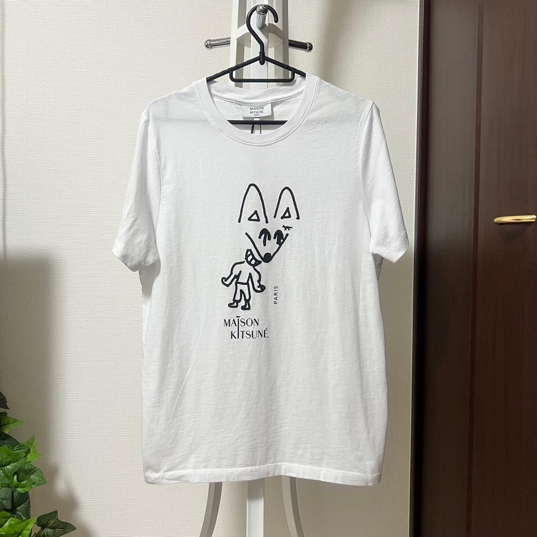 MAISON KITSUNÉ アートプリント Tシャツ 半袖 ホワイト新品未使用