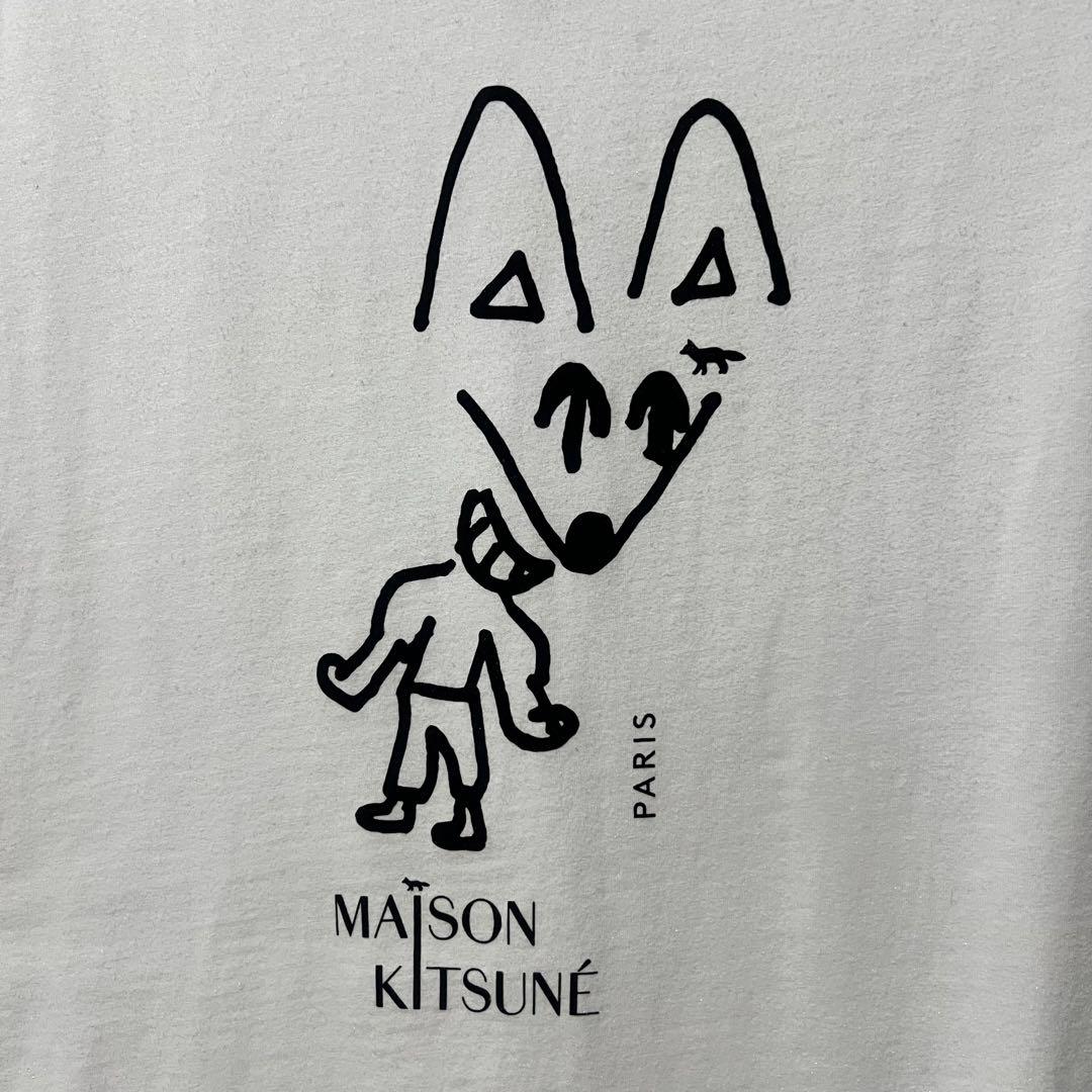 MAISON KITSUNÉ アートプリント Tシャツ 半袖 ホワイト新品未使用