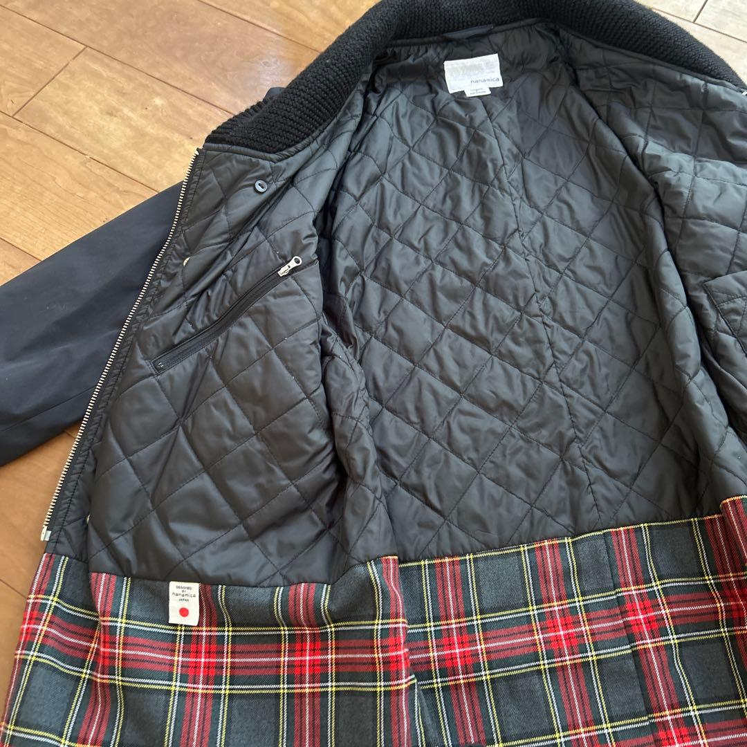 nanamica ナナミカSUBF４５７襟ニット ブルゾン　アウター ブラックM