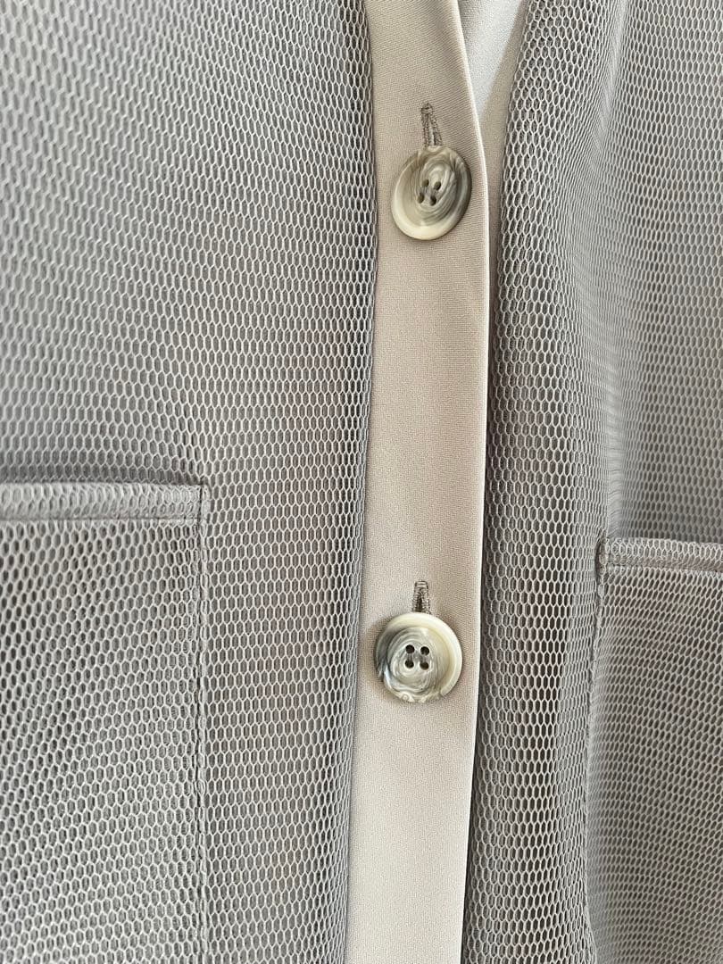 【完売品】pois ポワ ダブルメッシュカーディガン ベージュ