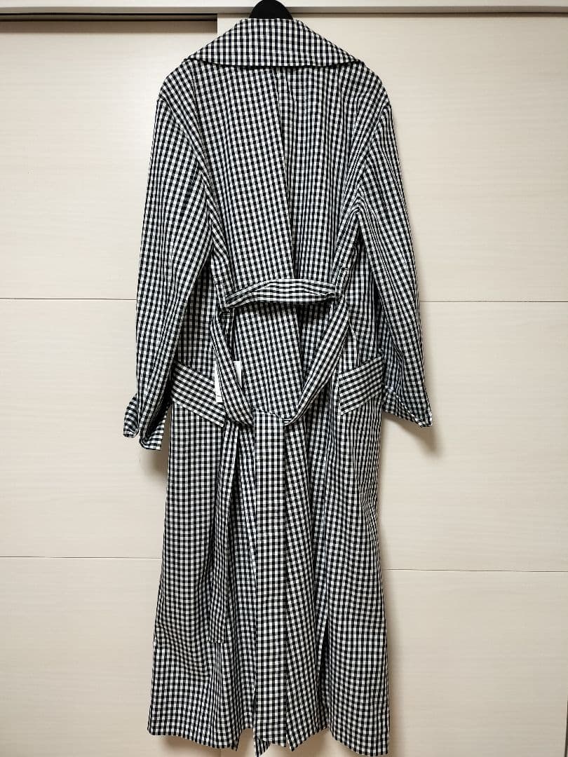 新品未使用　ヤマダヤ　FENNEL ギンガムチェック ロングトレンチコート