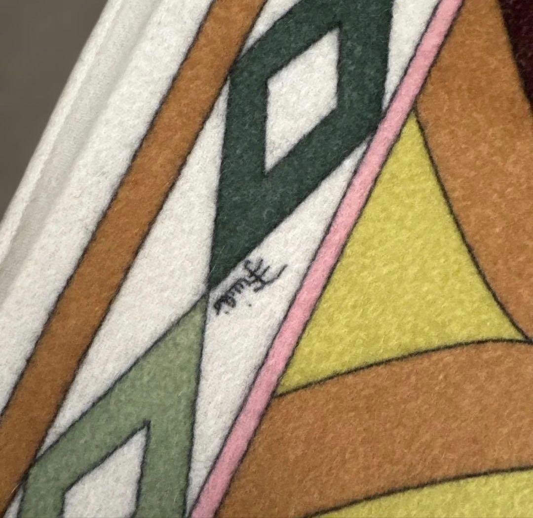 必見EMILIO PUCCI エミリオプッチ カシミア100%マフラーイタリア製