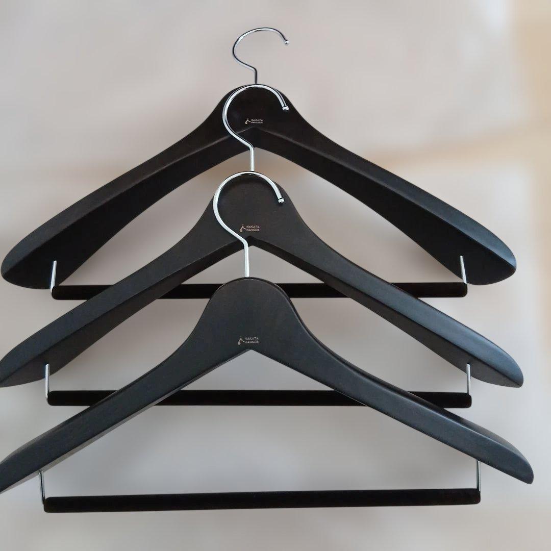 NAKATA HANGER 木製衣類ハンガー 3本セット