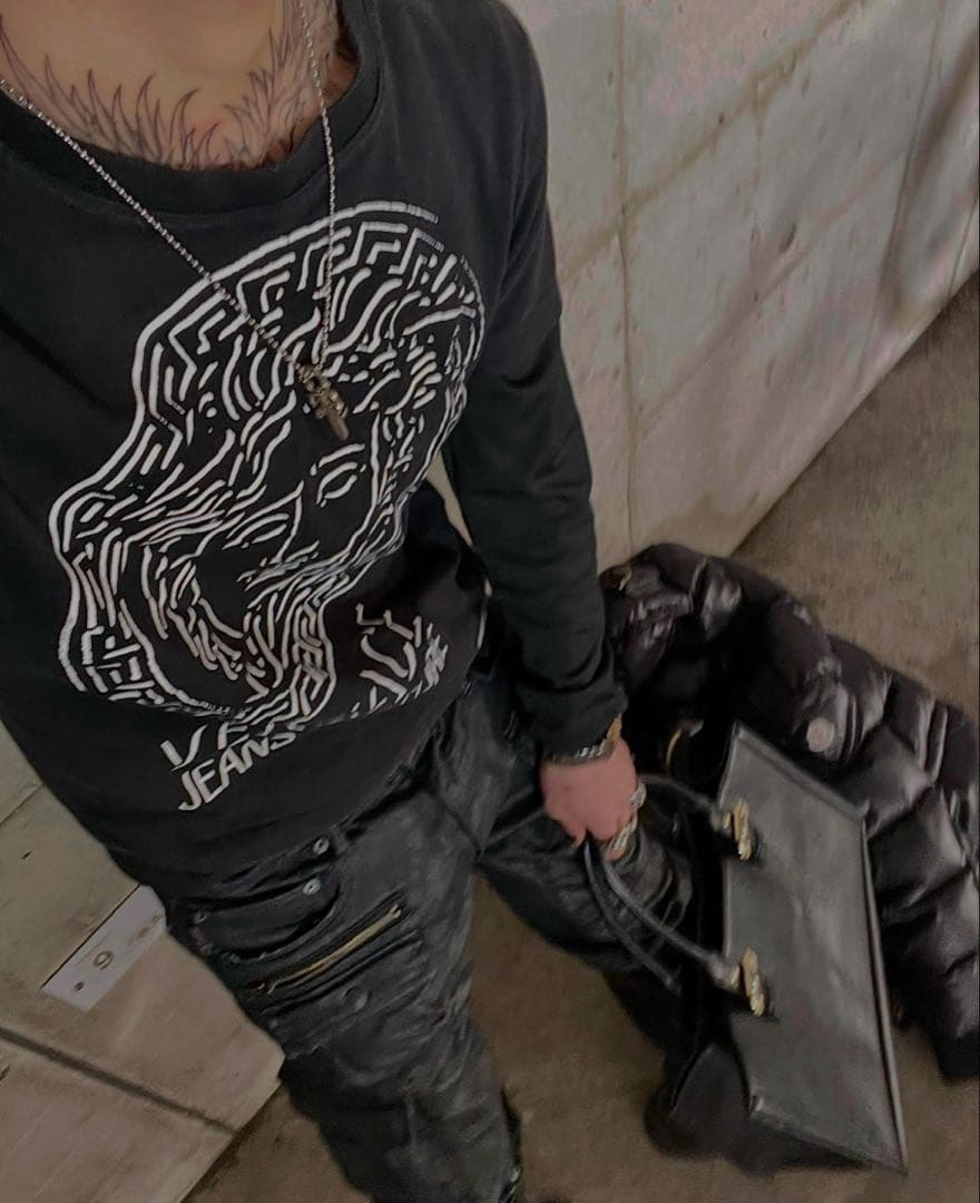 00s VERSACE MEDUSA logo Tシャツ archive