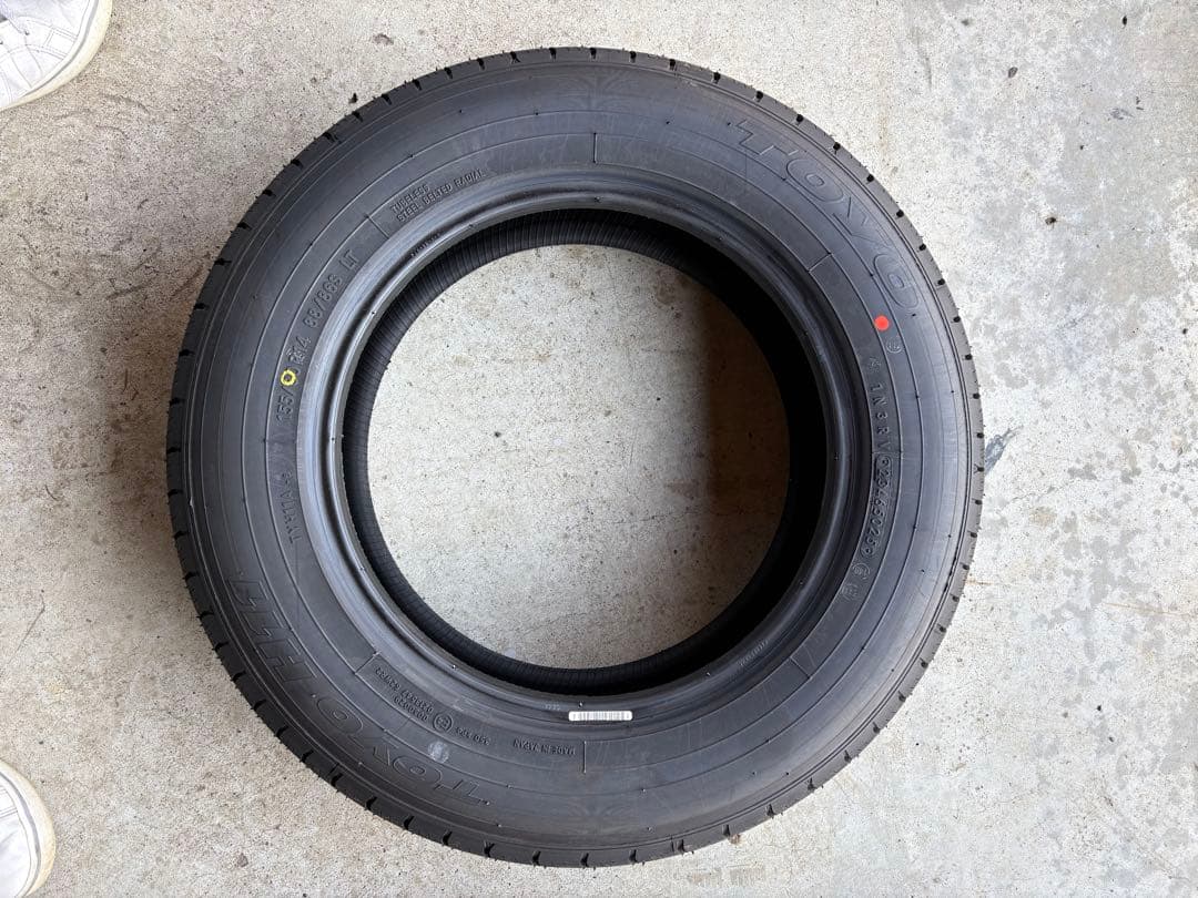 北海道発　新車外し　トーヨー　H-11 155/80R14 4本　25年製造