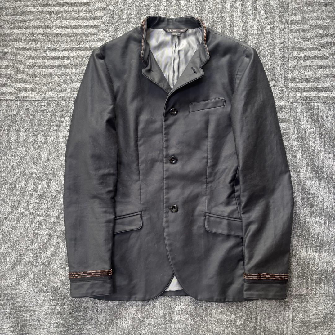Armani exchange 3連ジップディテール テーラードジャケット