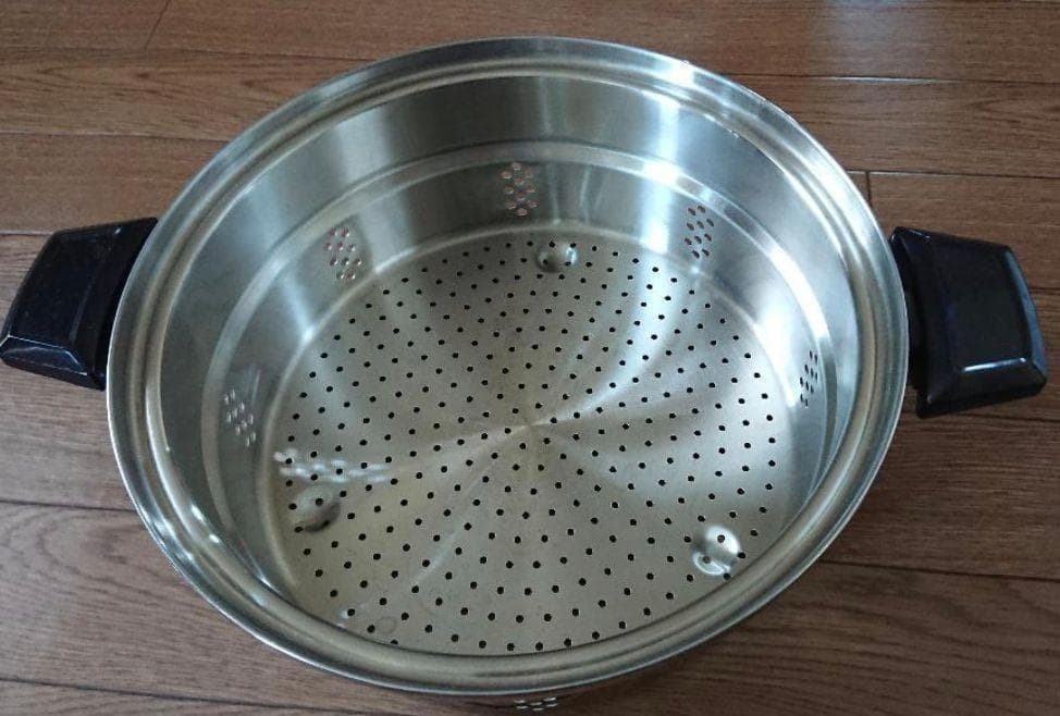 現行新型 美品 INKOR 1QT 大フライパン ダッチオーブン 蒸し器付き