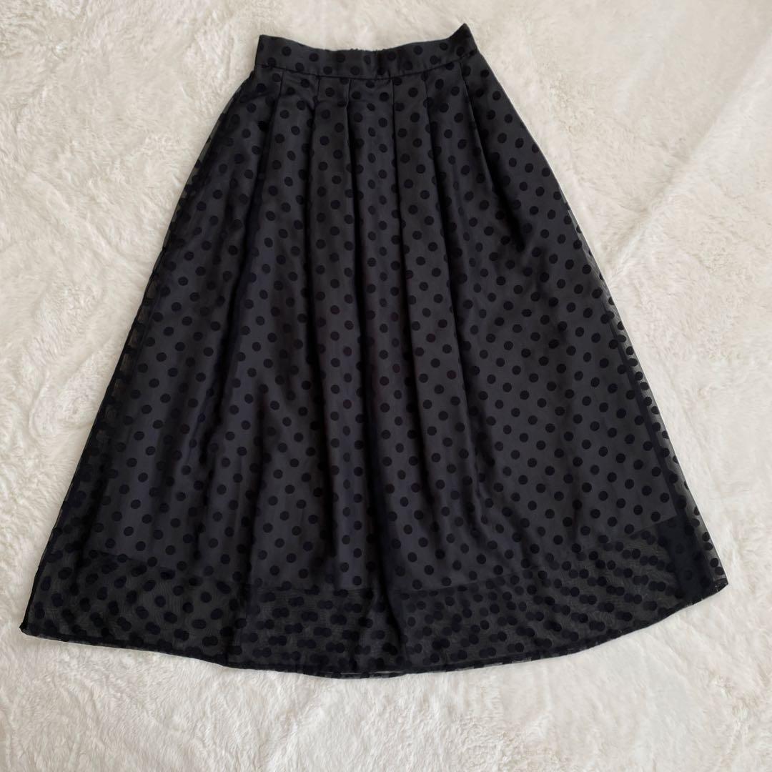 ラトータリテ シアードットタックスカート 36