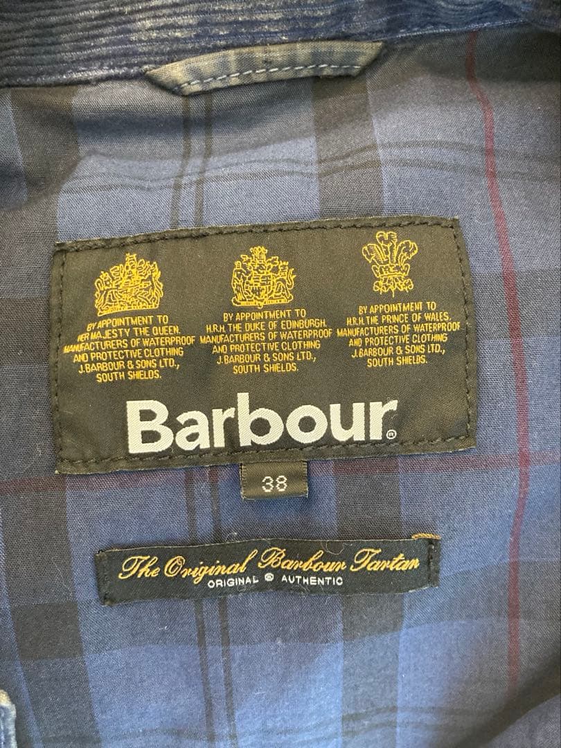 ジャケット・アウター Babour SL OVERDYE BORDER 38