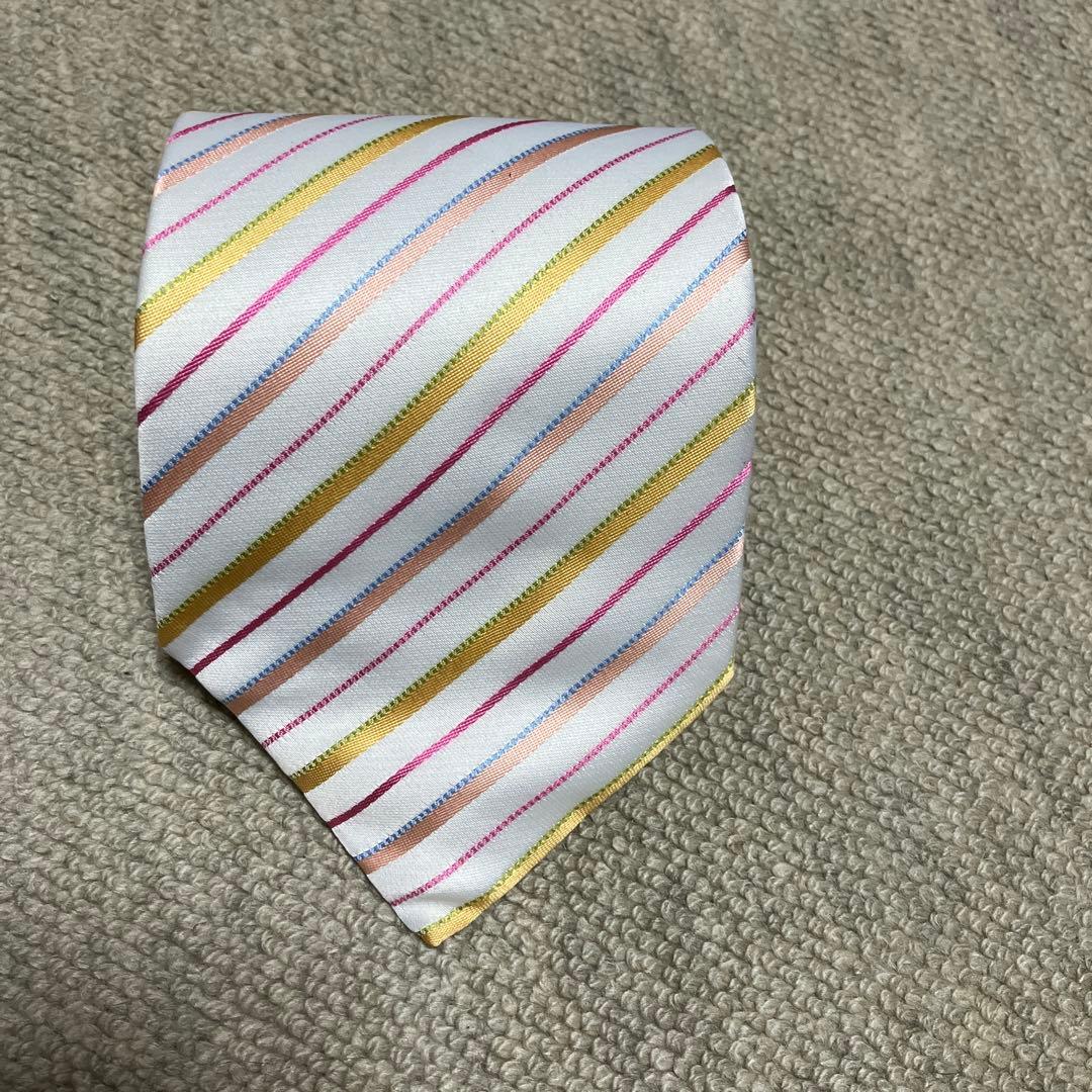 Paul Smith ストライプ ネクタイ カフリング　ハンカチセット