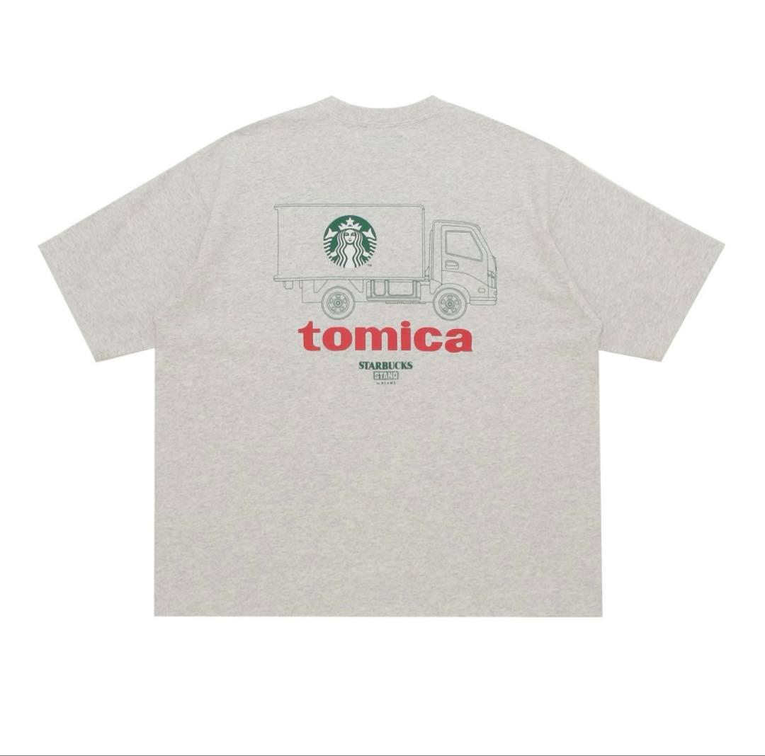 STARBUCKS STAND by BEAMS トミカ Tシャツ S グレー