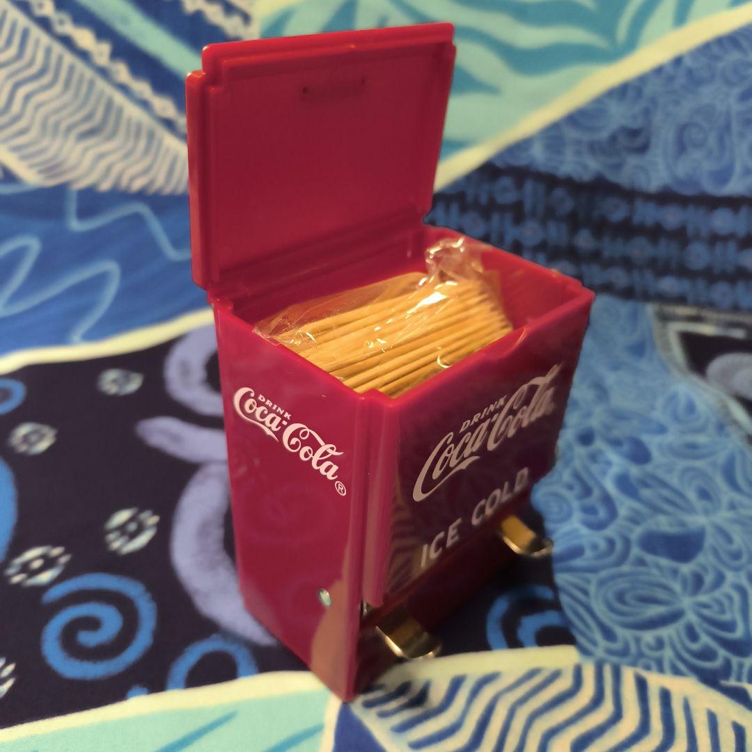 Coca-Cola ミニ冷蔵庫型爪楊枝ディスペンサー