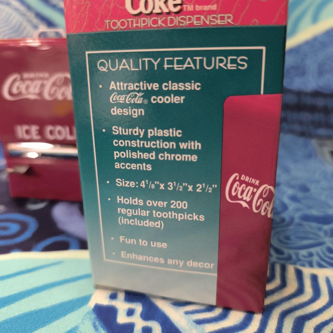 Coca-Cola ミニ冷蔵庫型爪楊枝ディスペンサー