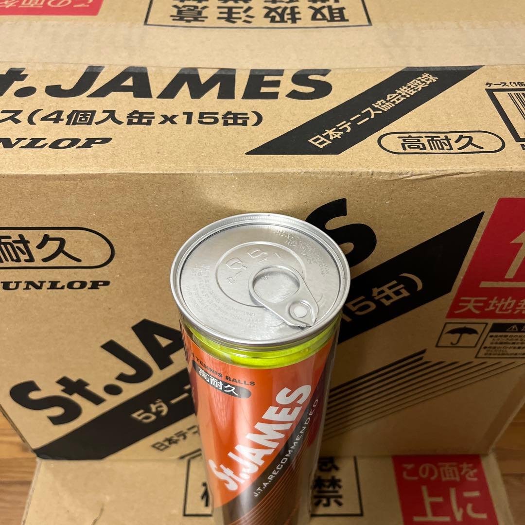 新品　DUNLOP セントジェームス テニスボール　4球入り　15缶　60球