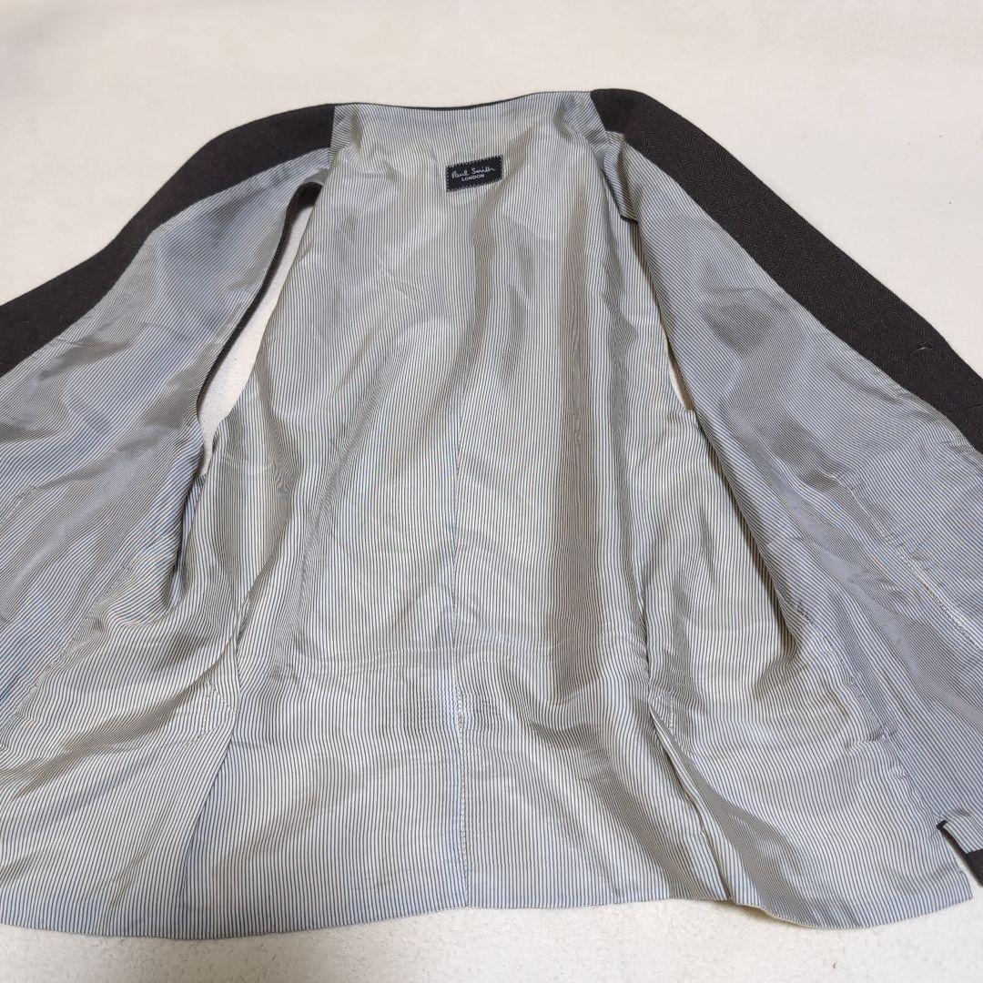 PaulSmith LONDON 日本製 メンズヘリンボーン織りジレ ベスト L
