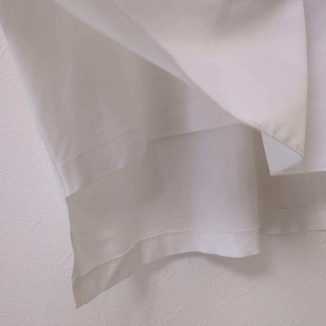 【美品】ヨーコチャン　ペプラムカットソー　Tシャツ　ホワイト　フリル　38