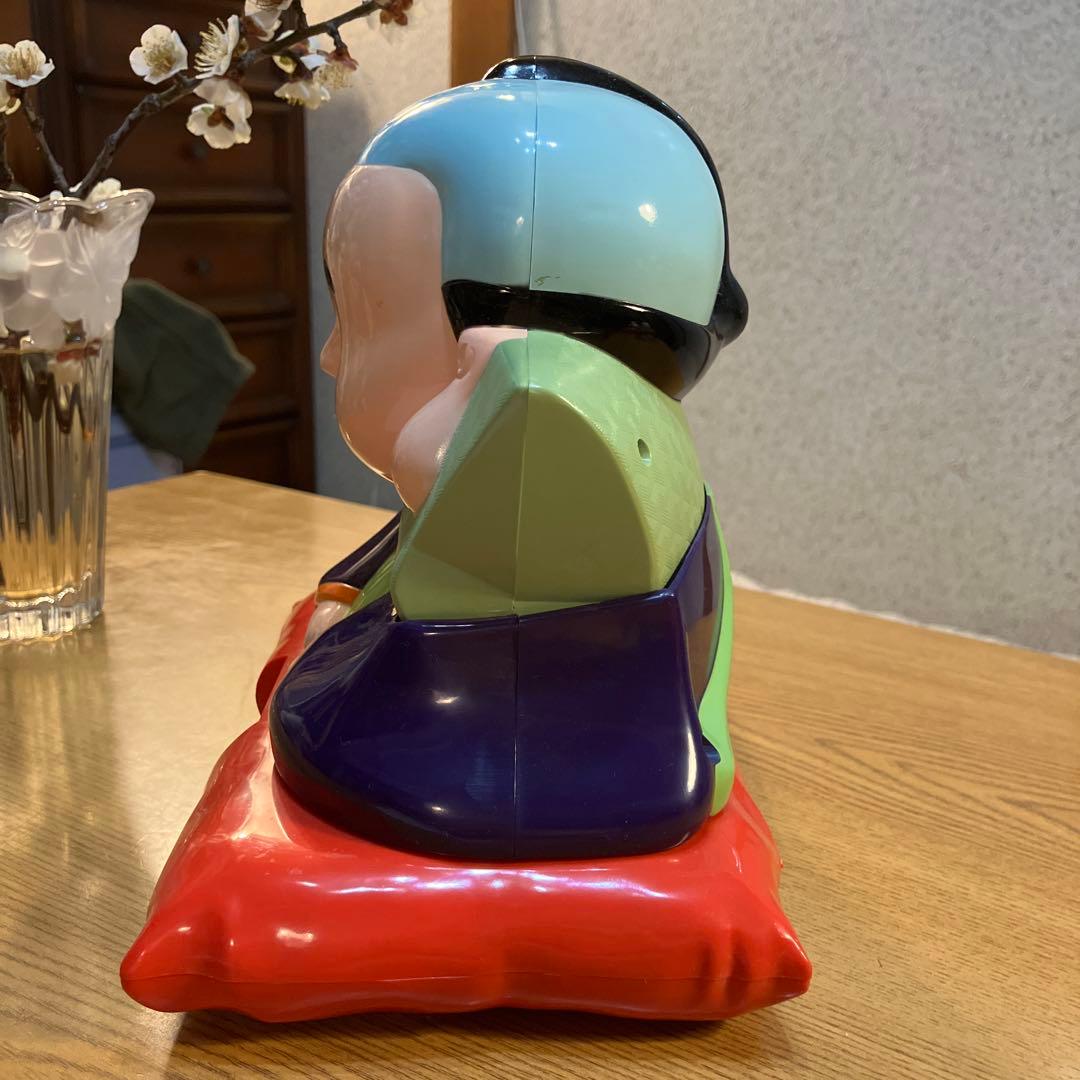 ★ 非売品 江崎グリコノベルティ景品 / 招福 からくりおじぎ時計　福助