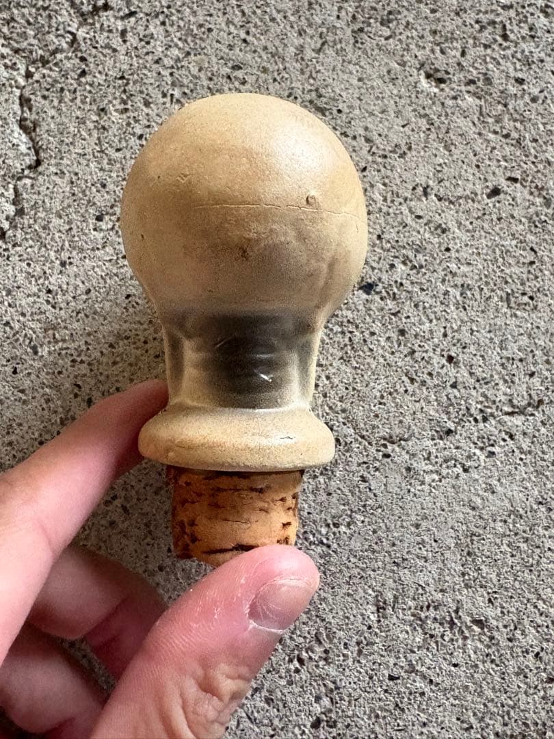 【希少】50年代スカルデキャンタ　陶器　ヴィンテージ　ミッドセンチュリー