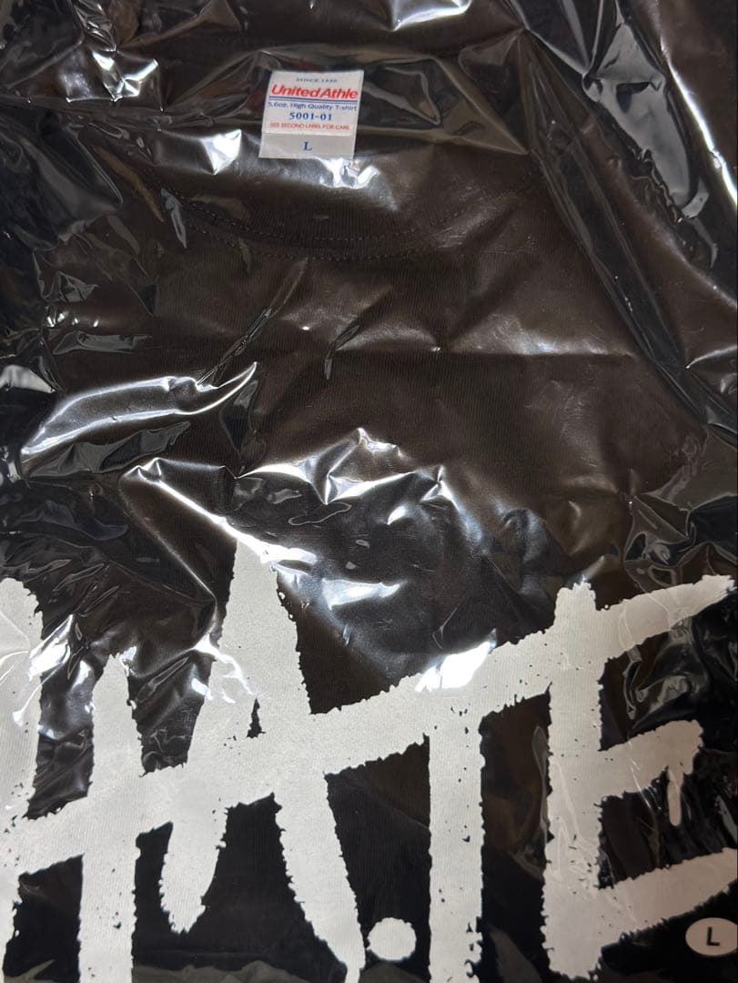 H.A.T.E. tシャツ Lサイズ