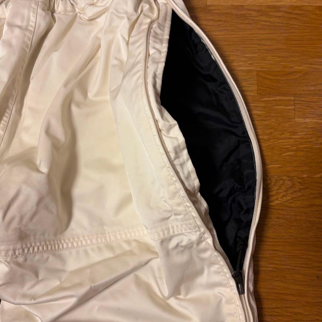 Burton スノーボードパンツ サスペンダー付き ホワイト　バートン