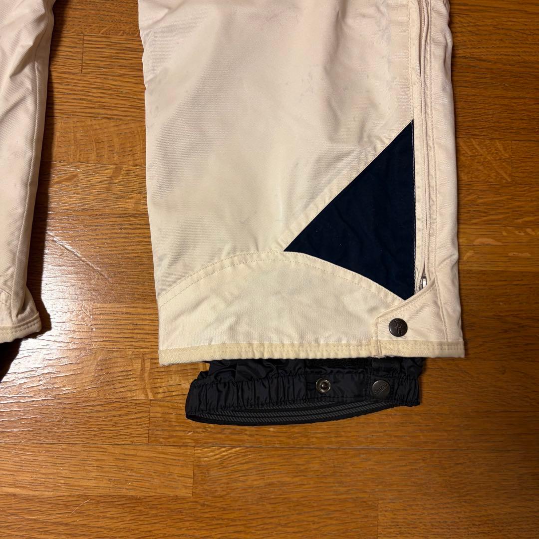 Burton スノーボードパンツ サスペンダー付き ホワイト　バートン