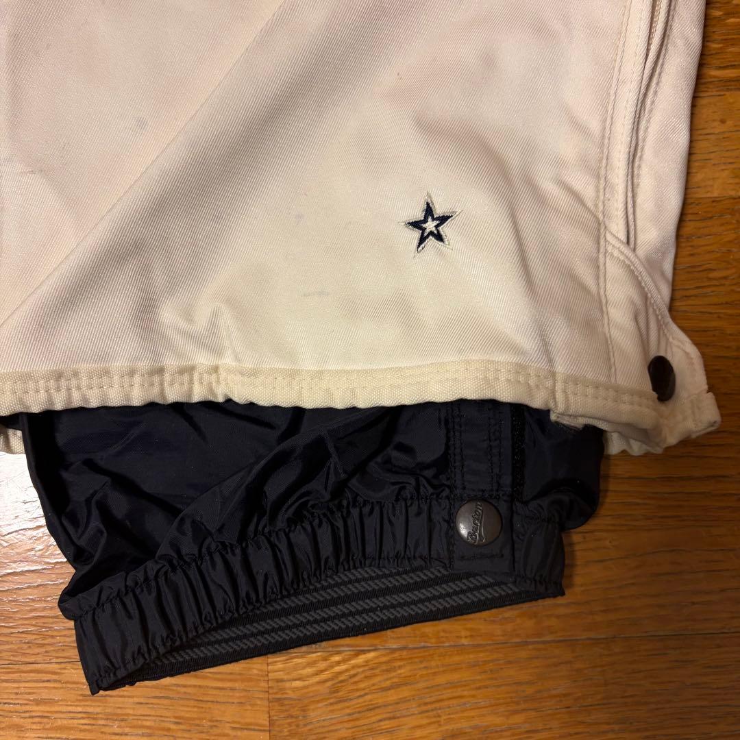 Burton スノーボードパンツ サスペンダー付き ホワイト　バートン