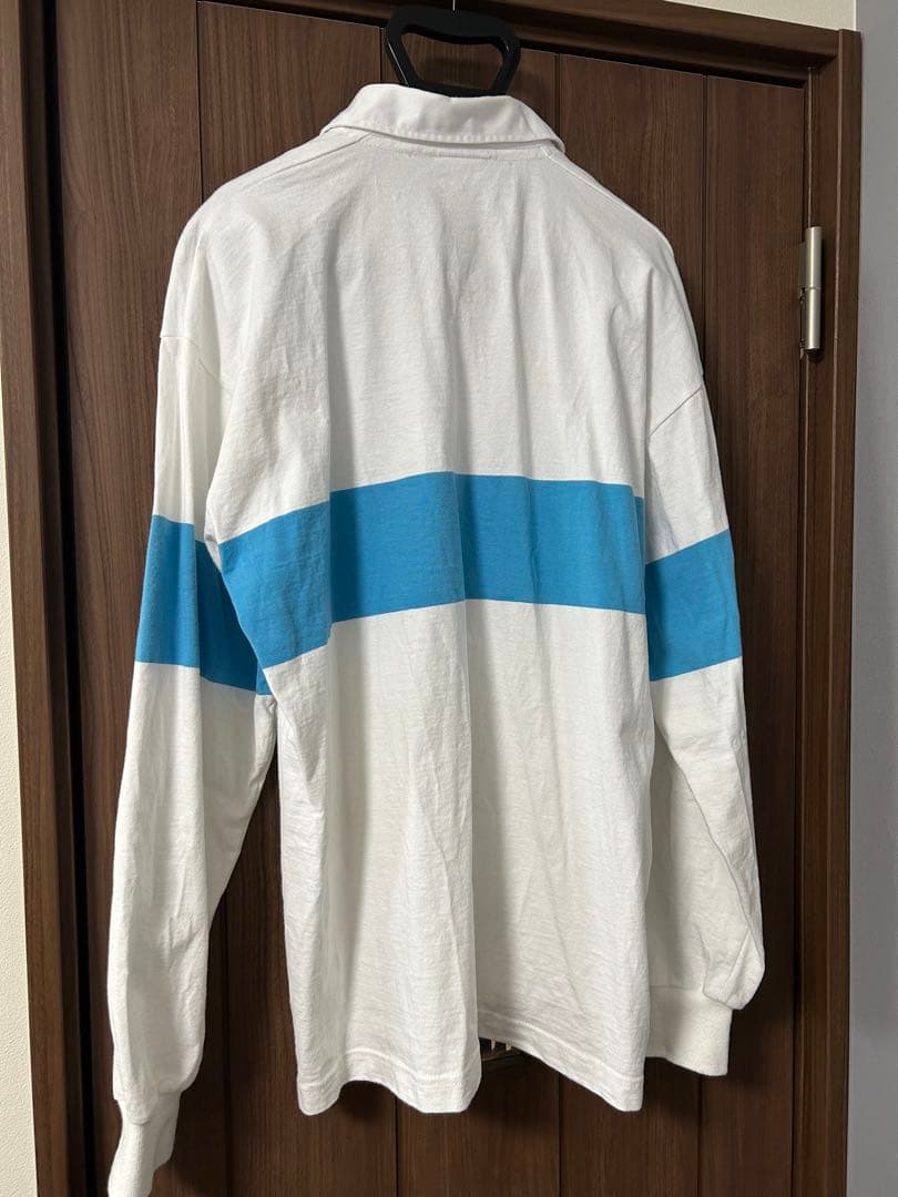 【希少】BARBARIAN ✖️CLUBHAUS ラガーシャツ WHITE