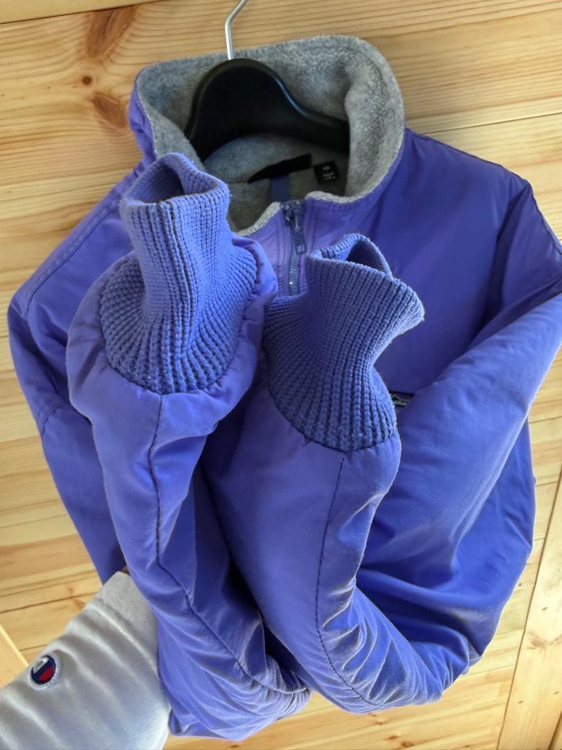 USA製 パープル ヘザーグレー patagonia シェルドシンチラ