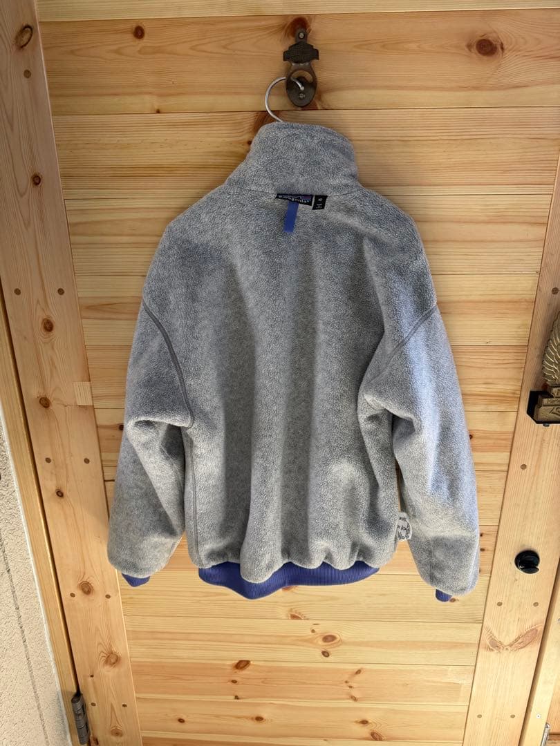 USA製 パープル ヘザーグレー patagonia シェルドシンチラ