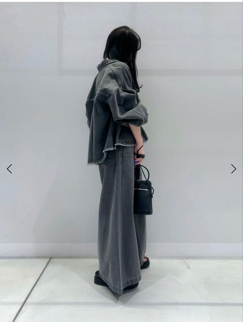 新品未使用 ヤマダヤ Vin クロップドワイドデニムパンツ