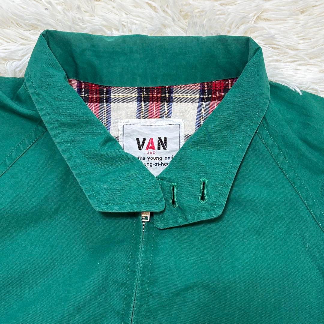 VAN ヴァン ヴィンテージ スイングトップ チェック裏地 バックプリント